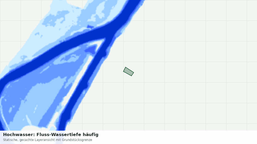 Statische Kartenansicht: Hochwasser: Fluss-Wassertiefe häufig