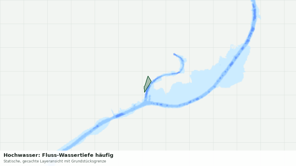 Statische Kartenansicht: Hochwasser: Fluss-Wassertiefe häufig