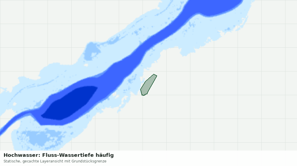 Statische Kartenansicht: Hochwasser: Fluss-Wassertiefe häufig