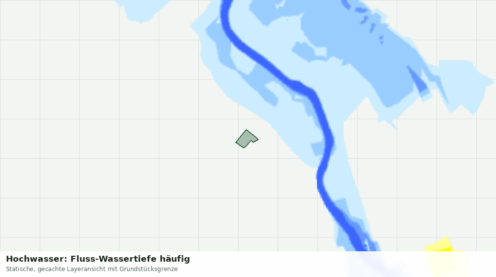 Statische Kartenansicht: Hochwasser: Fluss-Wassertiefe häufig