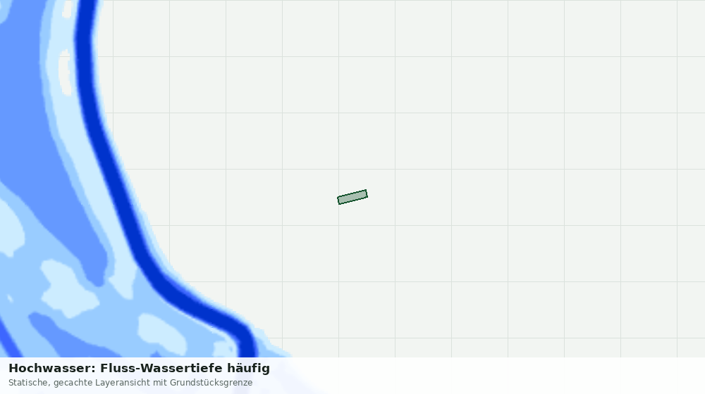 Statische Kartenansicht: Hochwasser: Fluss-Wassertiefe häufig