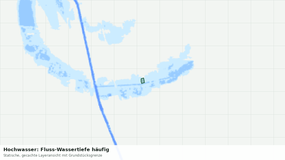 Statische Kartenansicht: Hochwasser: Fluss-Wassertiefe häufig