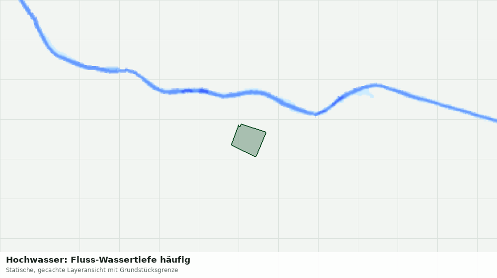 Statische Kartenansicht: Hochwasser: Fluss-Wassertiefe häufig