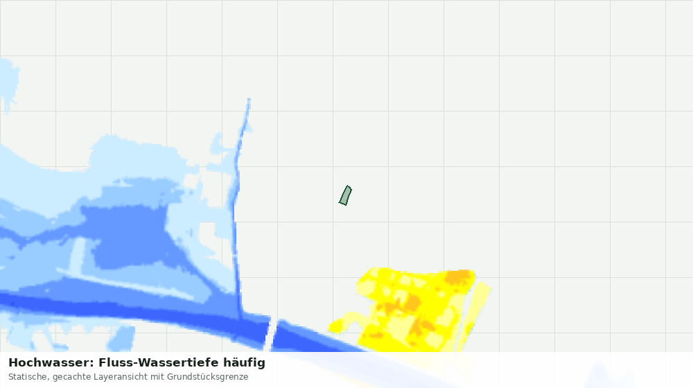 Statische Kartenansicht: Hochwasser: Fluss-Wassertiefe häufig