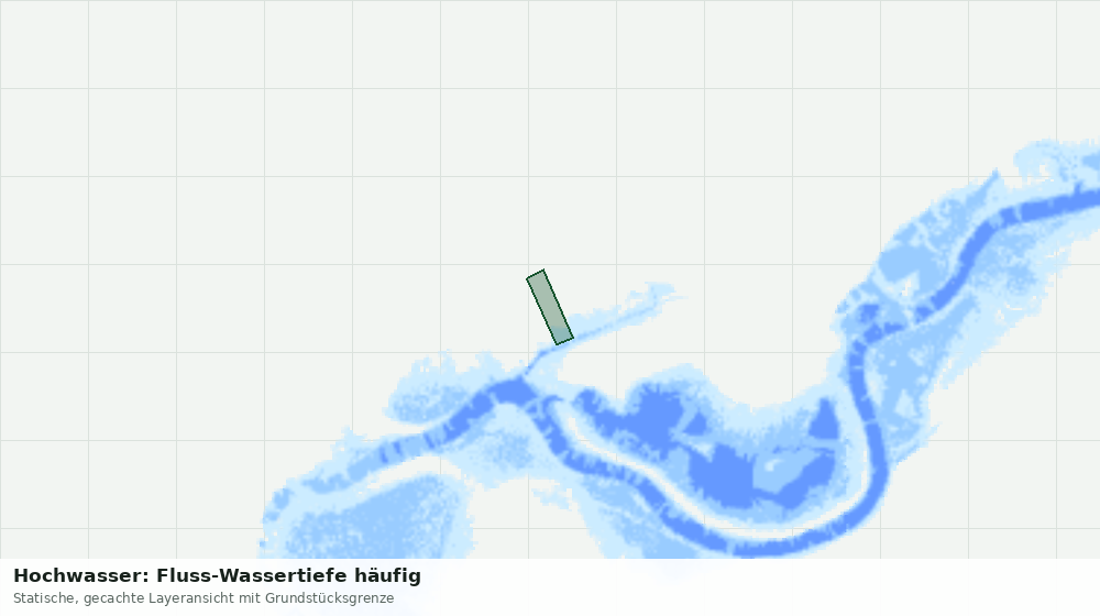 Statische Kartenansicht: Hochwasser: Fluss-Wassertiefe häufig