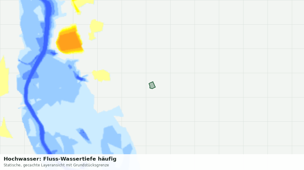 Statische Kartenansicht: Hochwasser: Fluss-Wassertiefe häufig