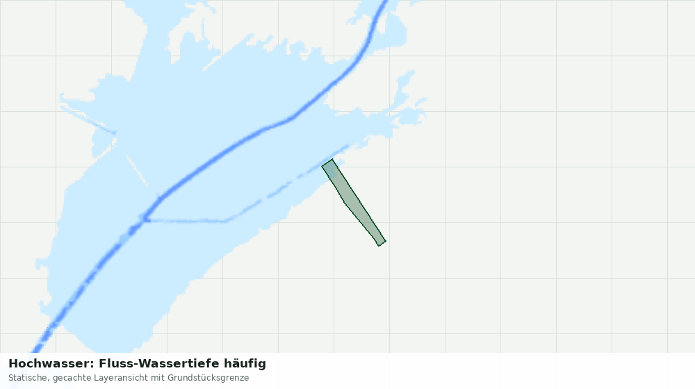 Statische Kartenansicht: Hochwasser: Fluss-Wassertiefe häufig