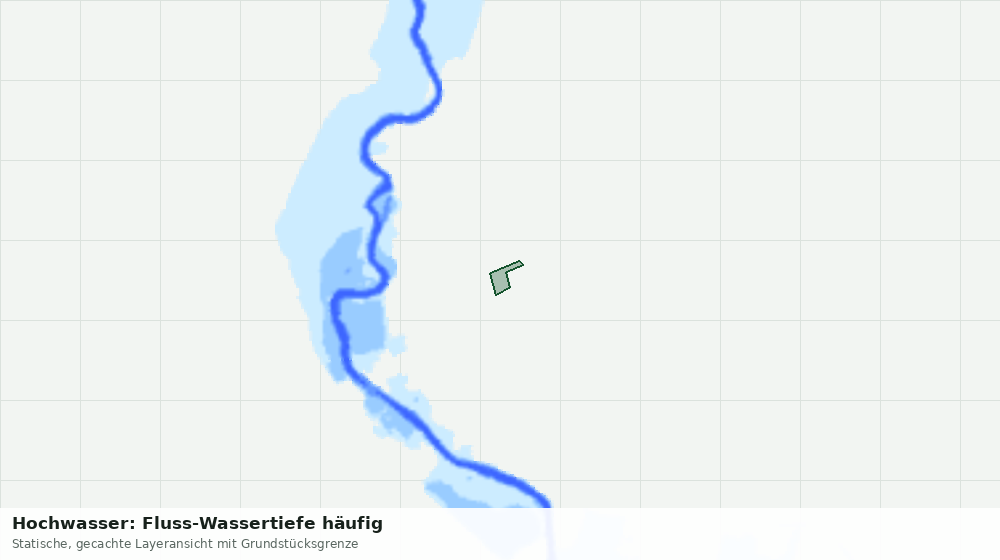 Statische Kartenansicht: Hochwasser: Fluss-Wassertiefe häufig