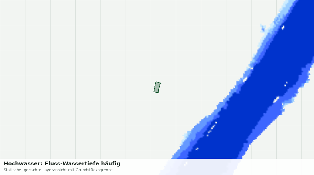 Statische Kartenansicht: Hochwasser: Fluss-Wassertiefe häufig