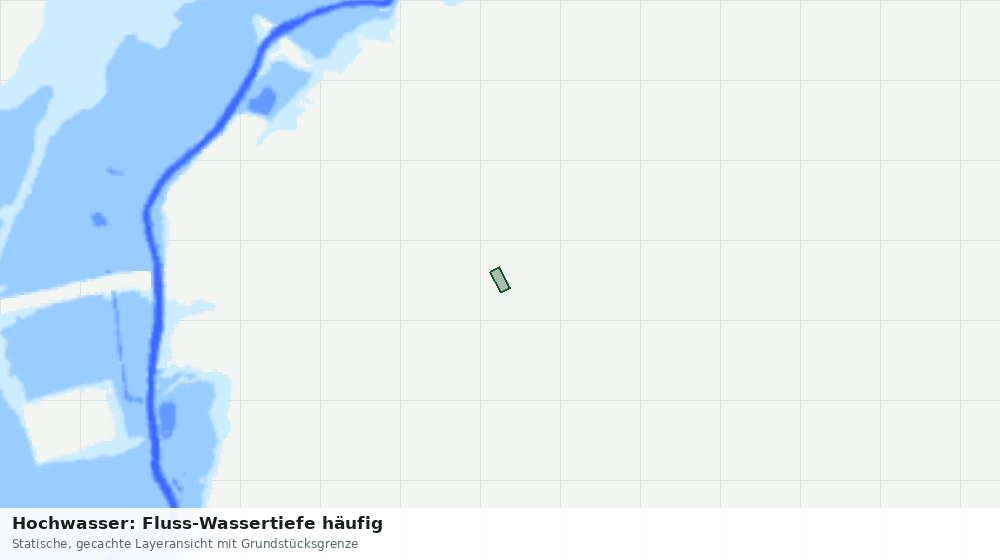 Statische Kartenansicht: Hochwasser: Fluss-Wassertiefe häufig
