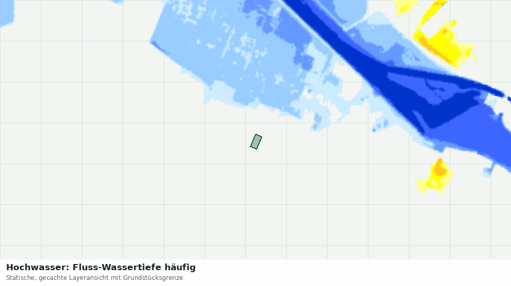Statische Kartenansicht: Hochwasser: Fluss-Wassertiefe häufig
