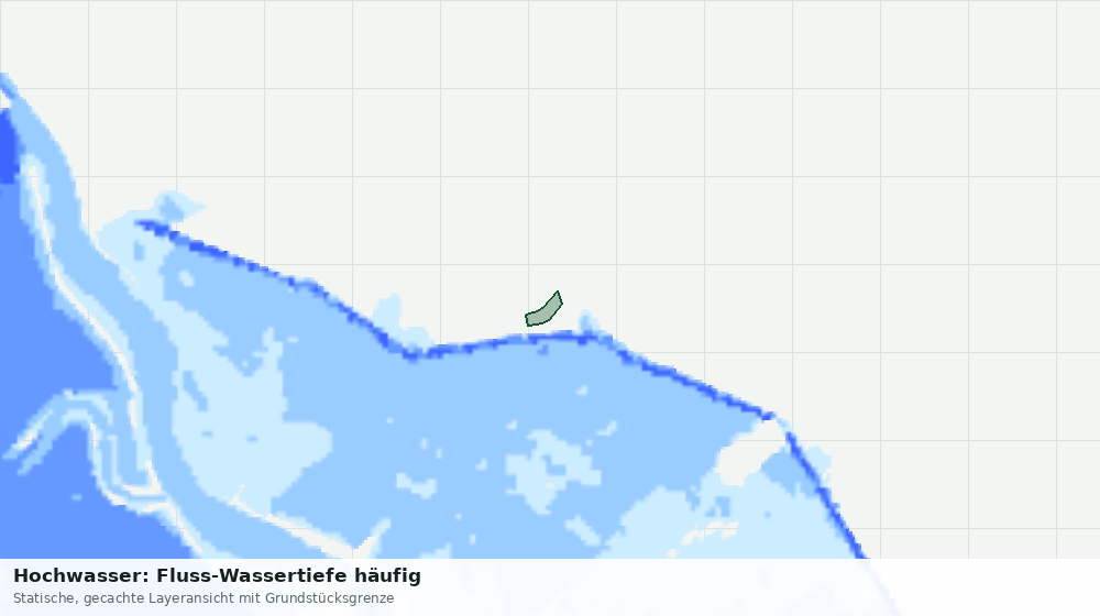Statische Kartenansicht: Hochwasser: Fluss-Wassertiefe häufig