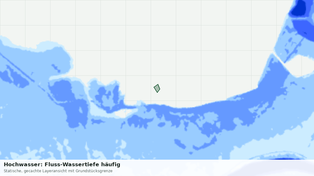 Statische Kartenansicht: Hochwasser: Fluss-Wassertiefe häufig