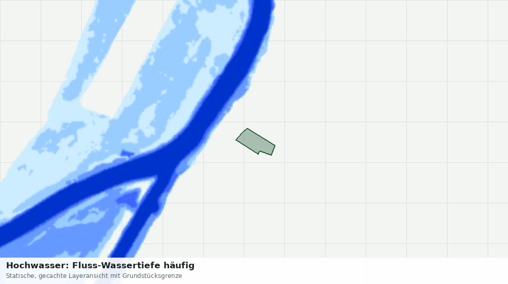 Statische Kartenansicht: Hochwasser: Fluss-Wassertiefe häufig