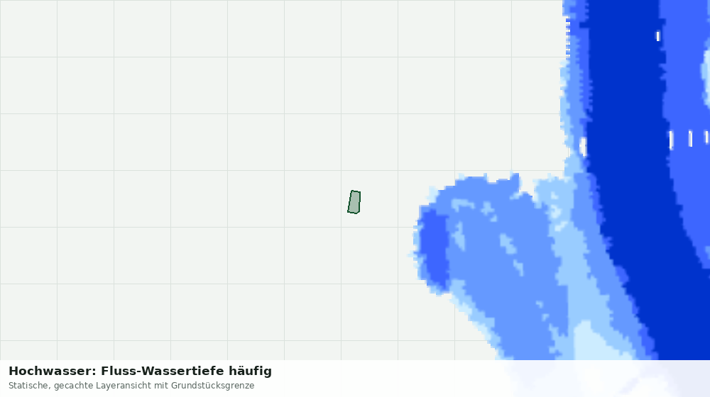 Statische Kartenansicht: Hochwasser: Fluss-Wassertiefe häufig