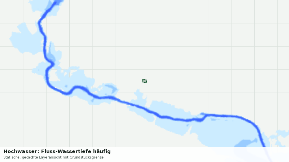 Statische Kartenansicht: Hochwasser: Fluss-Wassertiefe häufig