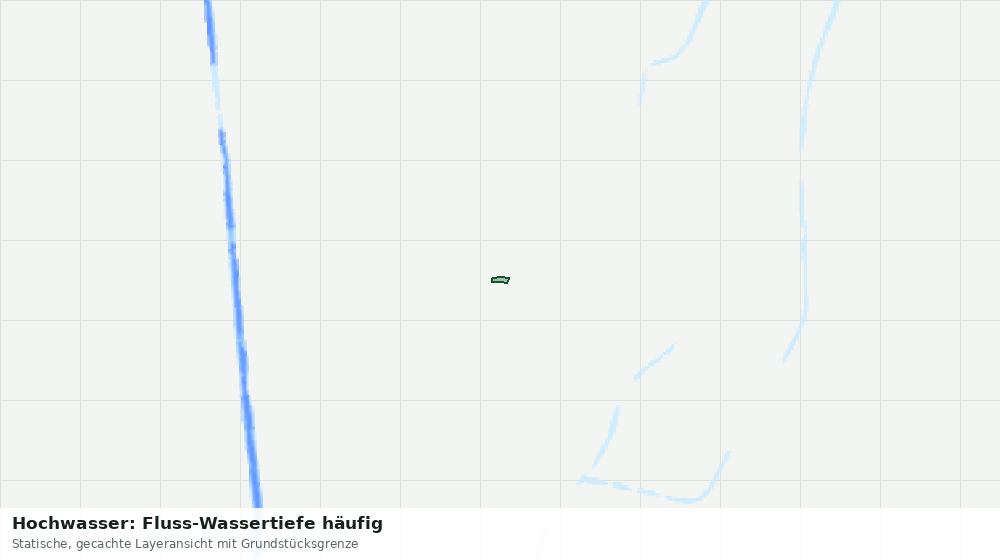 Statische Kartenansicht: Hochwasser: Fluss-Wassertiefe häufig