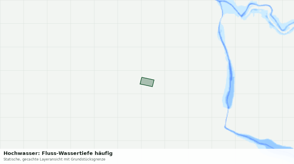 Statische Kartenansicht: Hochwasser: Fluss-Wassertiefe häufig