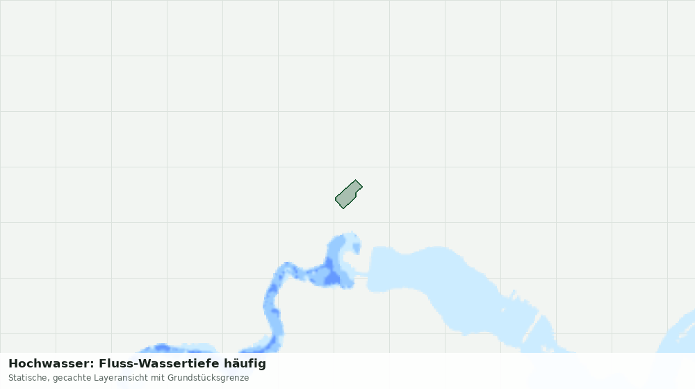 Statische Kartenansicht: Hochwasser: Fluss-Wassertiefe häufig