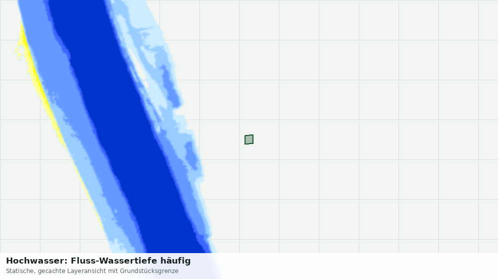 Statische Kartenansicht: Hochwasser: Fluss-Wassertiefe häufig