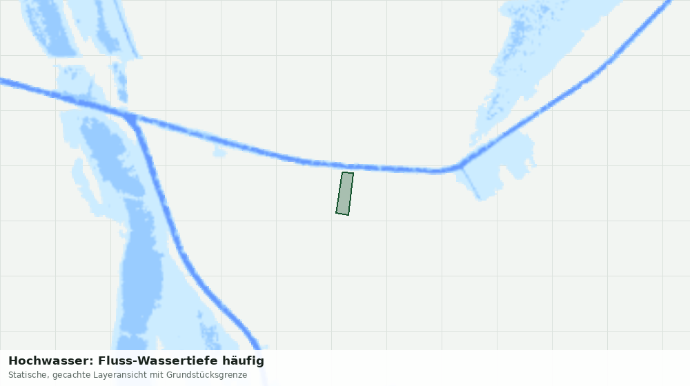Statische Kartenansicht: Hochwasser: Fluss-Wassertiefe häufig