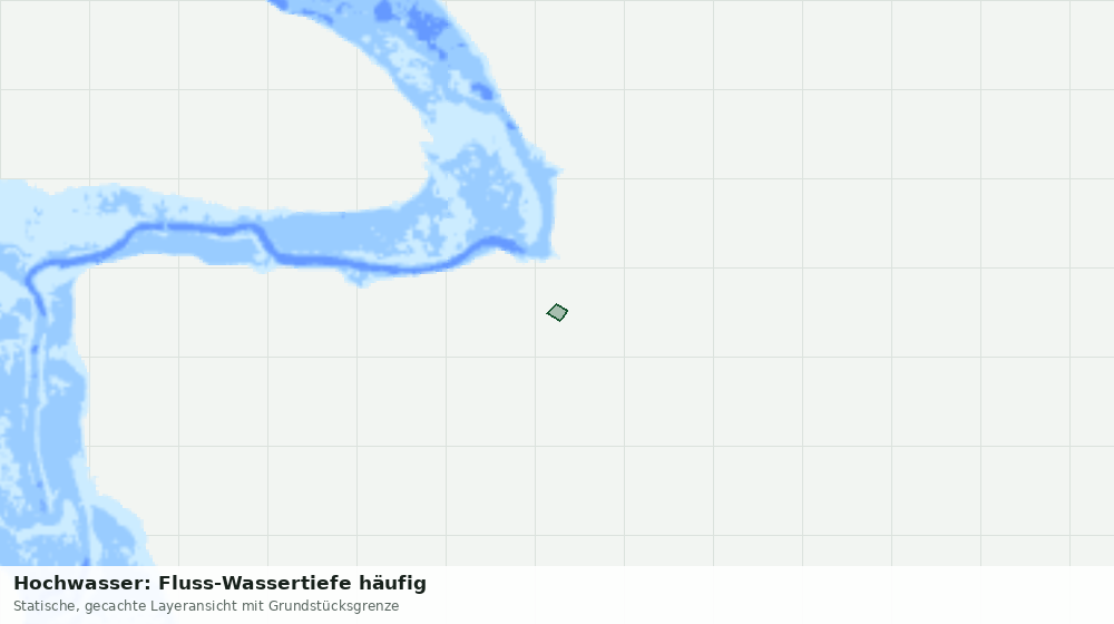 Statische Kartenansicht: Hochwasser: Fluss-Wassertiefe häufig