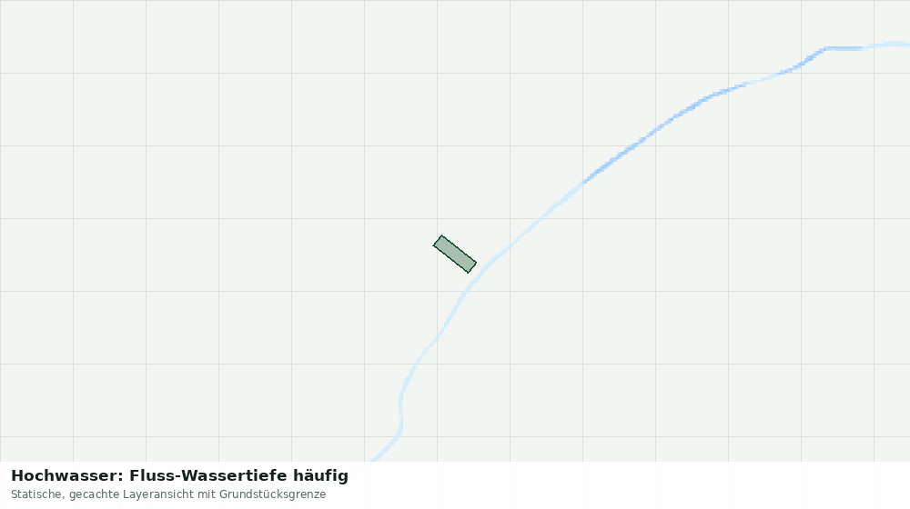 Statische Kartenansicht: Hochwasser: Fluss-Wassertiefe häufig