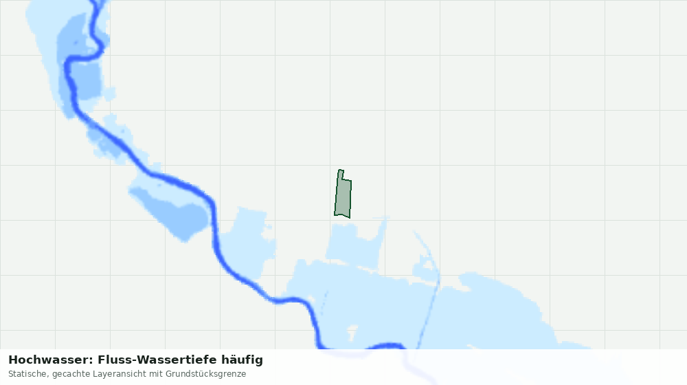 Statische Kartenansicht: Hochwasser: Fluss-Wassertiefe häufig
