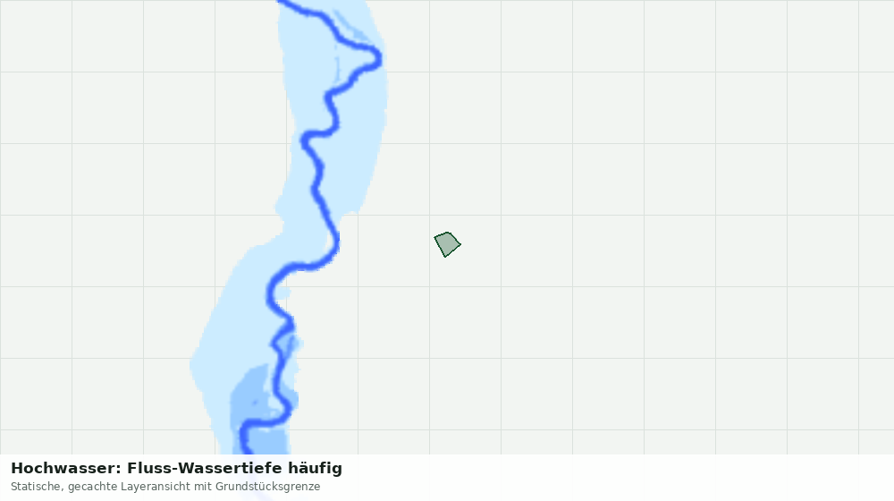 Statische Kartenansicht: Hochwasser: Fluss-Wassertiefe häufig