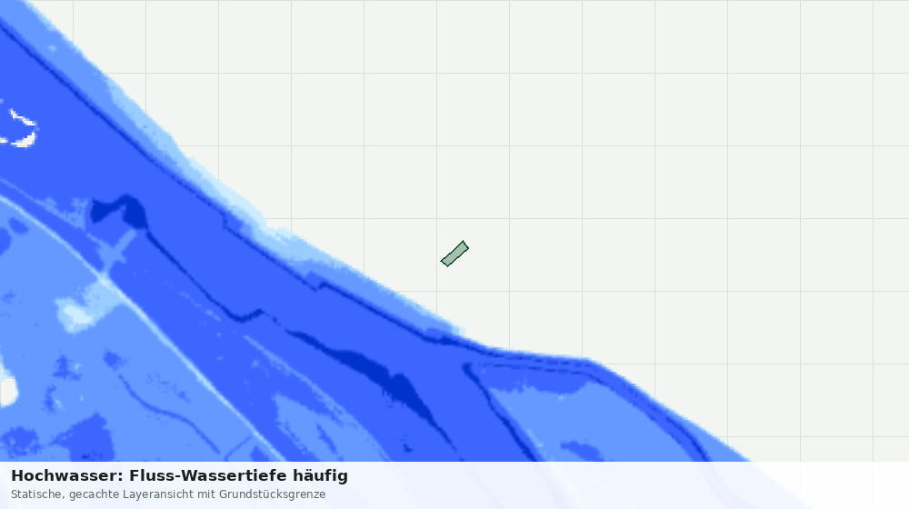 Statische Kartenansicht: Hochwasser: Fluss-Wassertiefe häufig