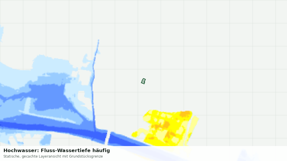 Statische Kartenansicht: Hochwasser: Fluss-Wassertiefe häufig
