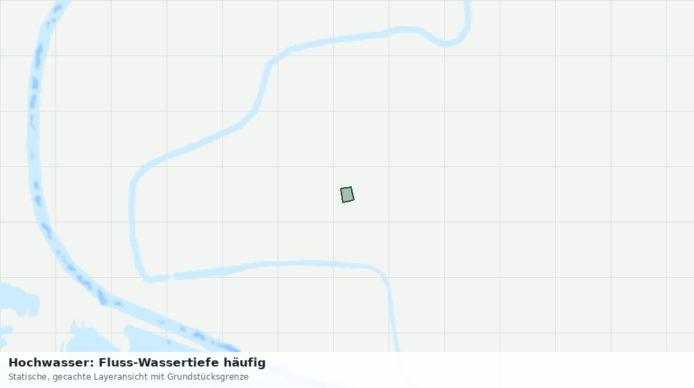 Statische Kartenansicht: Hochwasser: Fluss-Wassertiefe häufig