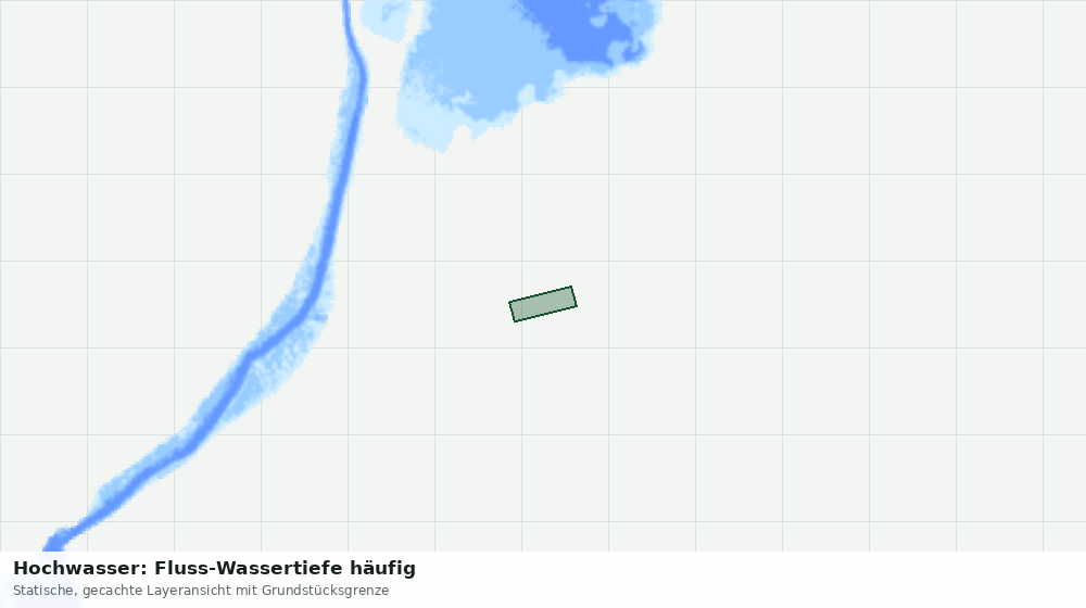 Statische Kartenansicht: Hochwasser: Fluss-Wassertiefe häufig