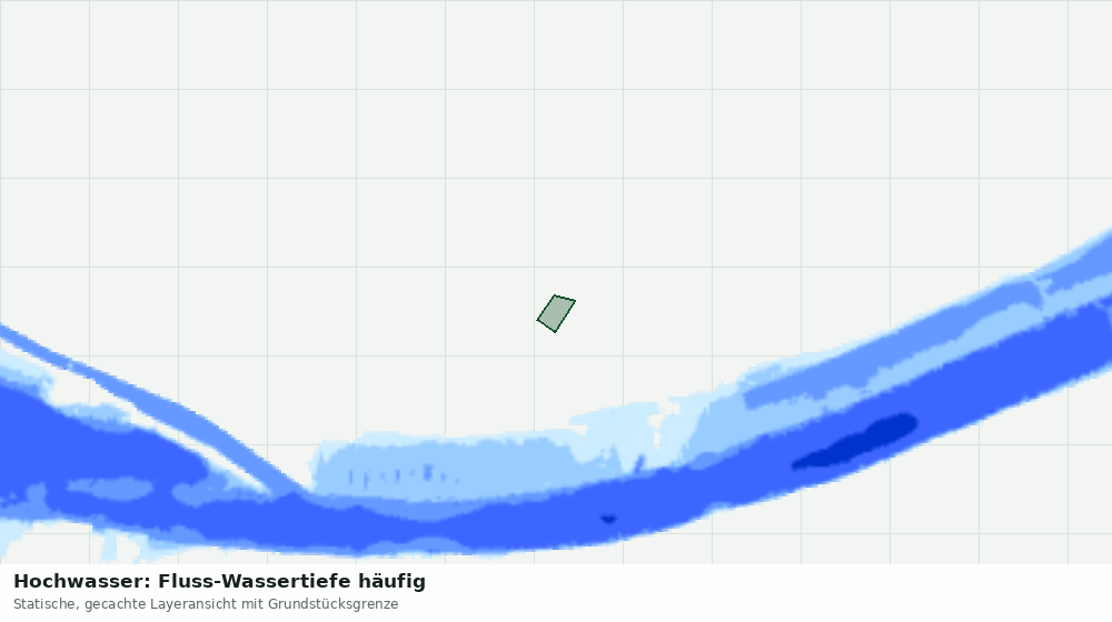 Statische Kartenansicht: Hochwasser: Fluss-Wassertiefe häufig