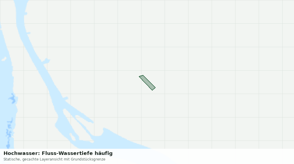 Statische Kartenansicht: Hochwasser: Fluss-Wassertiefe häufig
