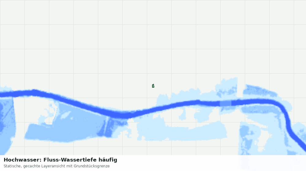 Statische Kartenansicht: Hochwasser: Fluss-Wassertiefe häufig
