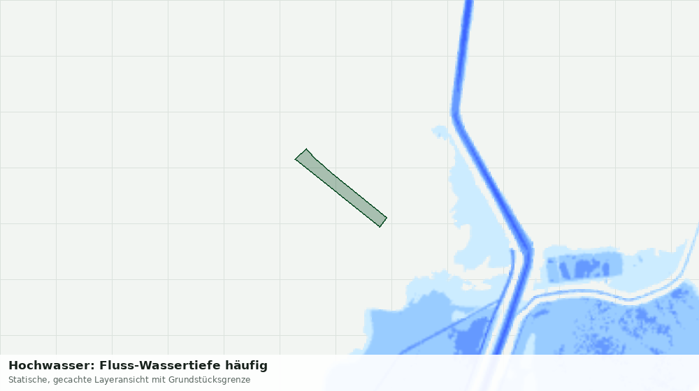 Statische Kartenansicht: Hochwasser: Fluss-Wassertiefe häufig
