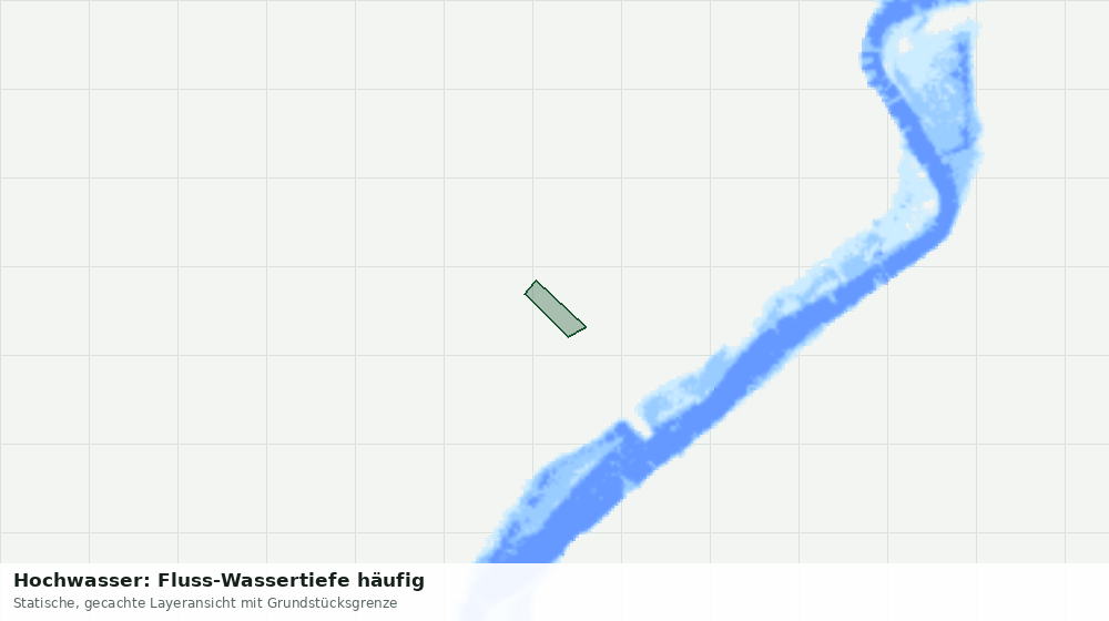 Statische Kartenansicht: Hochwasser: Fluss-Wassertiefe häufig