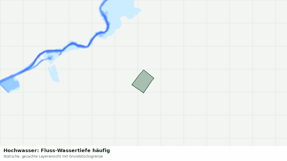 Statische Kartenansicht: Hochwasser: Fluss-Wassertiefe häufig