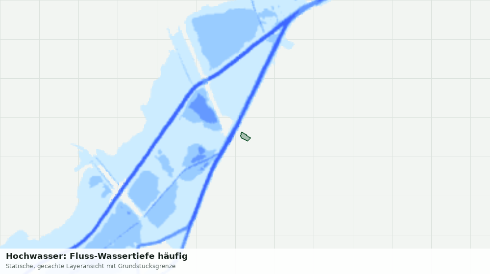 Statische Kartenansicht: Hochwasser: Fluss-Wassertiefe häufig