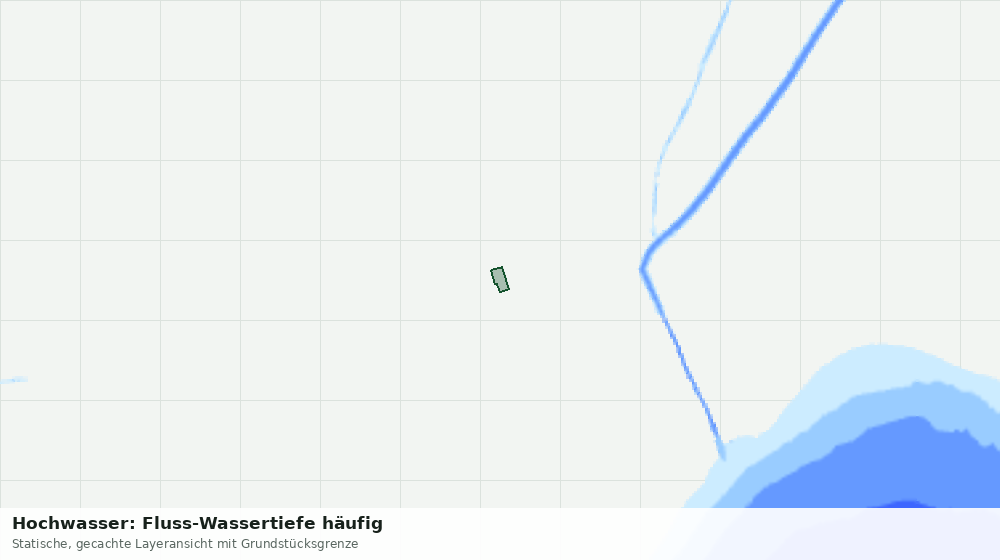 Statische Kartenansicht: Hochwasser: Fluss-Wassertiefe häufig