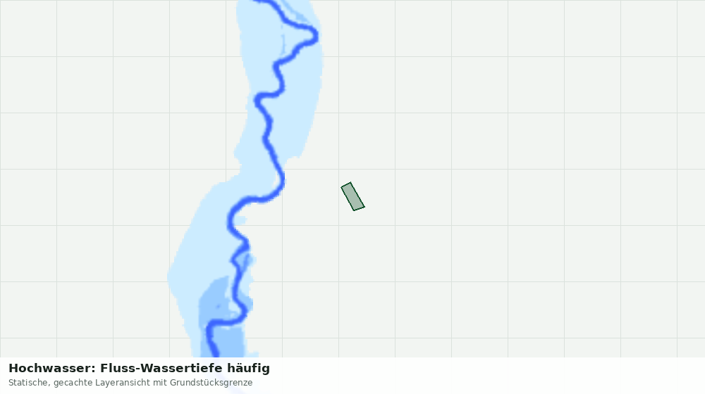 Statische Kartenansicht: Hochwasser: Fluss-Wassertiefe häufig