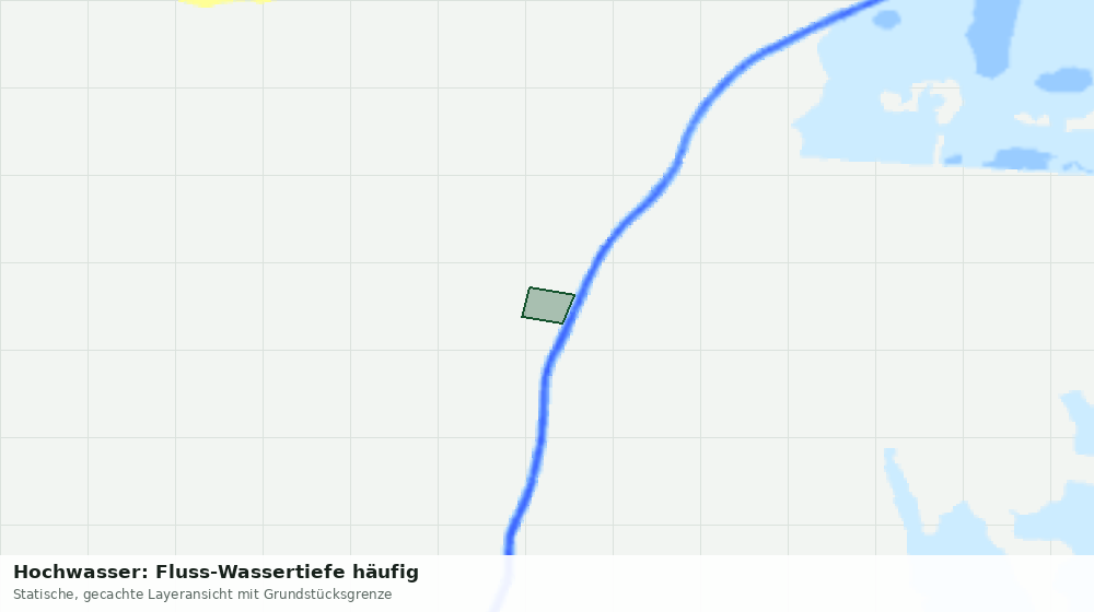 Statische Kartenansicht: Hochwasser: Fluss-Wassertiefe häufig