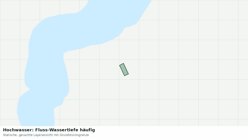 Statische Kartenansicht: Hochwasser: Fluss-Wassertiefe häufig