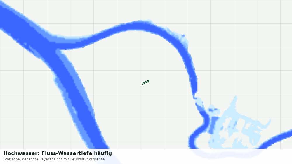 Statische Kartenansicht: Hochwasser: Fluss-Wassertiefe häufig