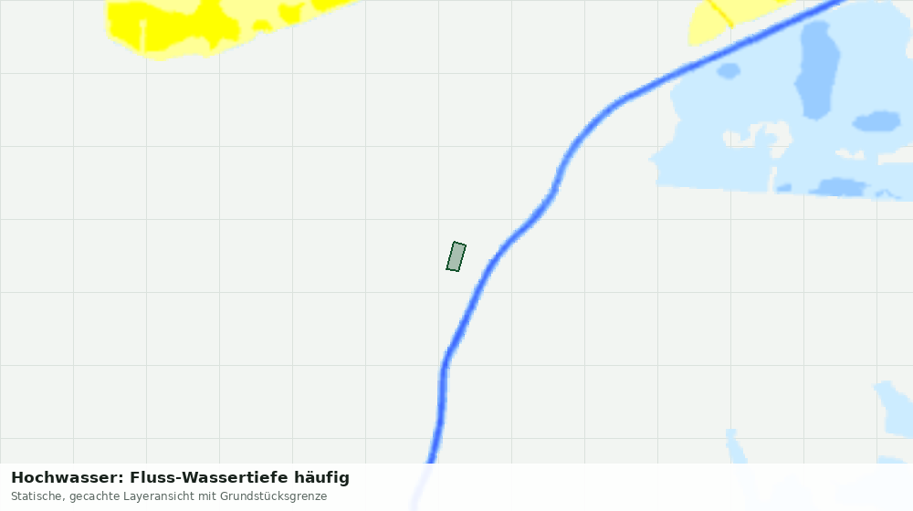 Statische Kartenansicht: Hochwasser: Fluss-Wassertiefe häufig