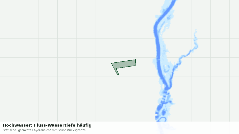 Statische Kartenansicht: Hochwasser: Fluss-Wassertiefe häufig