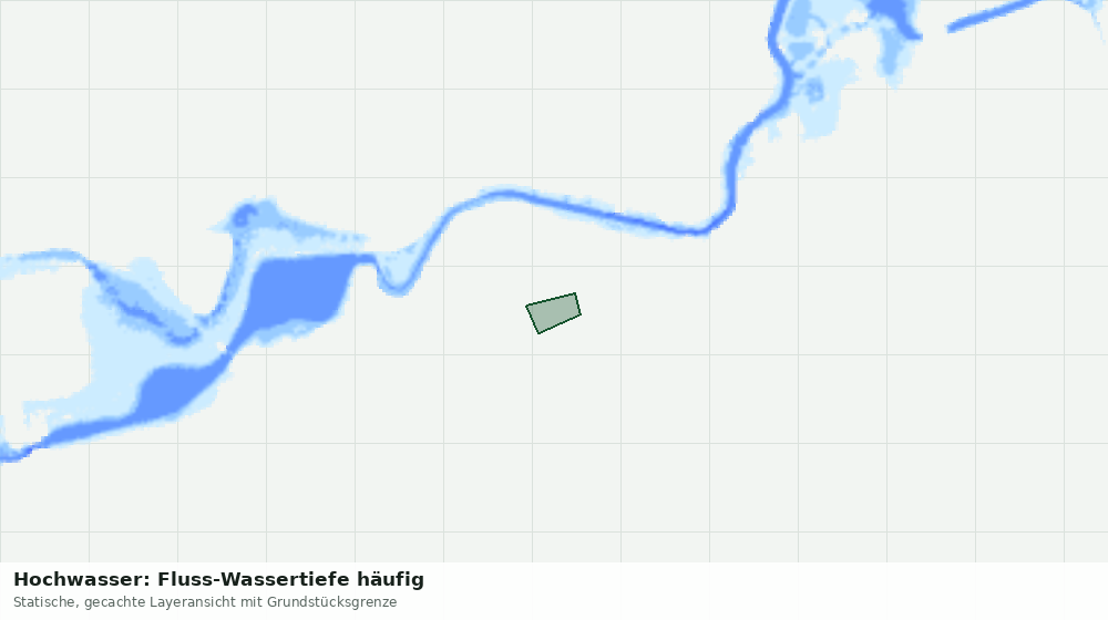 Statische Kartenansicht: Hochwasser: Fluss-Wassertiefe häufig