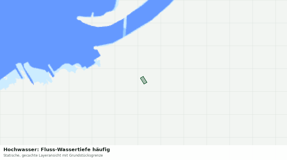 Statische Kartenansicht: Hochwasser: Fluss-Wassertiefe häufig
