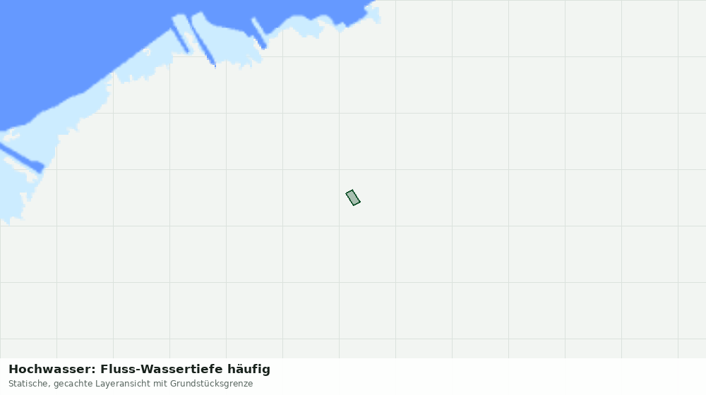 Statische Kartenansicht: Hochwasser: Fluss-Wassertiefe häufig